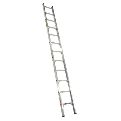 Gorilla SBL012-I Single builders ladder 3.7m (12ft) Aluminium 140kg Industrial