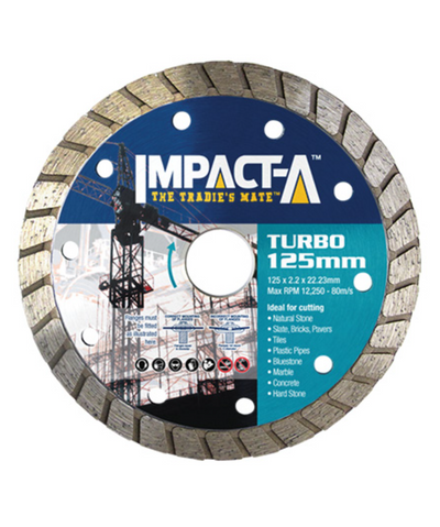 IMPACTA - TURBO DIAMOND BLADE 125MM X 22.23MM