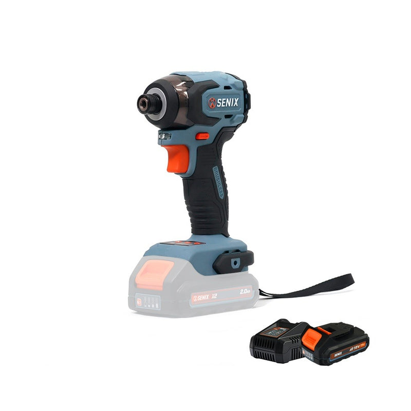 Senix X2 18V Brushless 180Nm Cordless Impact Driver Kit