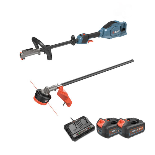 Senix 2X2 cordless 36V(2x18v) Power Head and Line Trimmer Kit