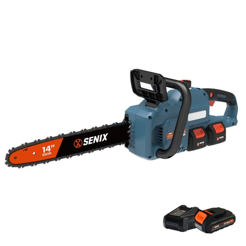 Senix 2X2 cordless 36V(2x18v) Brushless Rear Handle Chainsaw Kit
