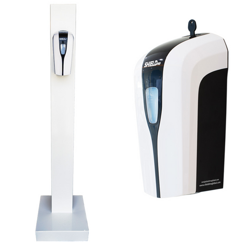 SHIELD Automatic Sanitiser Disinfectant System & Stand Package With 5L Disinfectant