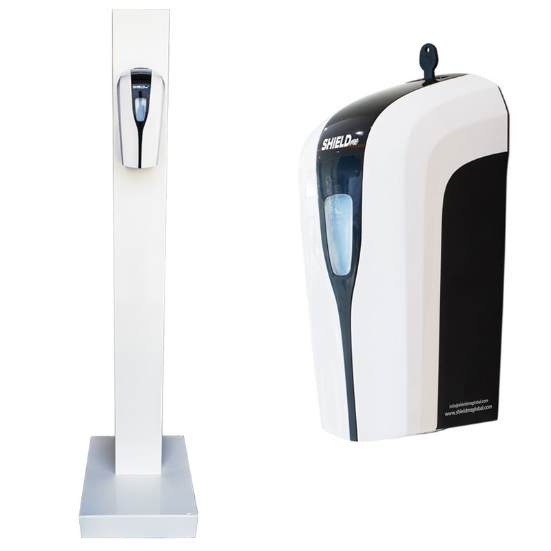 SHIELD Automatic Sanitiser Disinfectant System & Stand Package With 5L Disinfectant