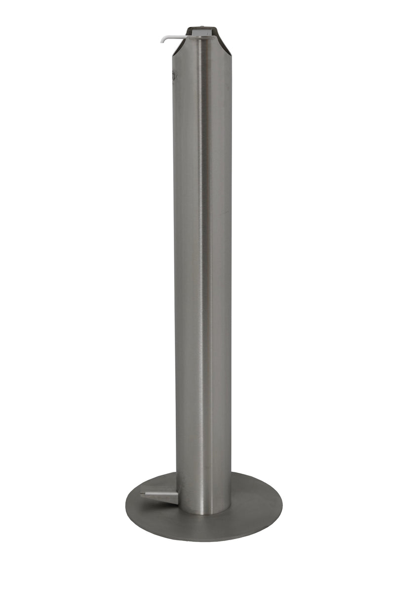 Impacta Shield Stainless Steel Hands Free Sanitising Station Bollard