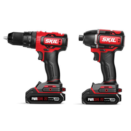 SKIL 20V BRUSHLESS HAMMER DRILL & IMPACT DRIVER KIT-CB7483E-20
