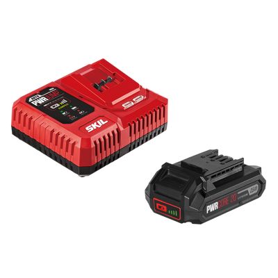 SKIL PWRCORE 20 STARTER KIT BATTERY & CHARGER-CB7563E-10