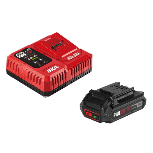 SKIL PWRCORE 20 STARTER KIT BATTERY & CHARGER-CB7563E-10