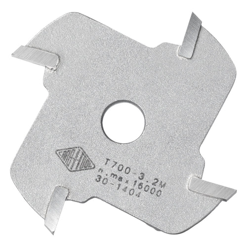 Carbitool T 700-1.6 M 50.8mm x 1.6mm 4-Flute Carbide Tipped Slotting Cutter - 8mm Bore