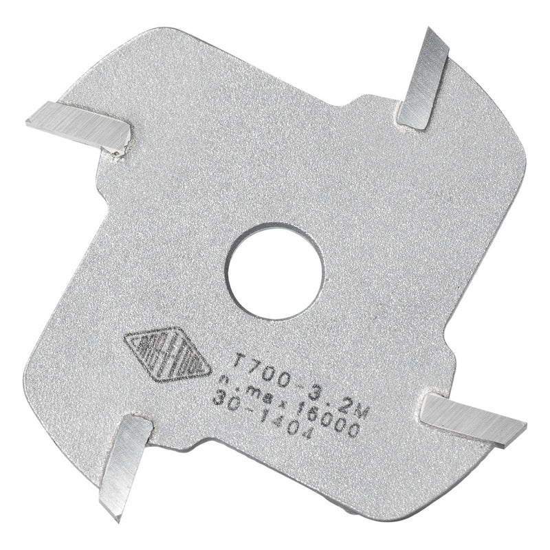 Carbitool Router Bit-4 Flute  Slotting Cutter Only  Carbide Tipped- 2.0MM TCT, 4 FLT