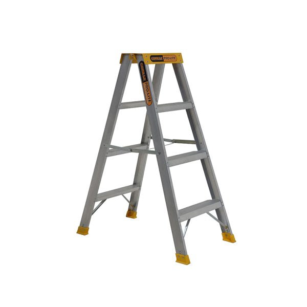 Gorilla SM004-PRO Double sided A-frame ladder 4 Step (1.15m) Pro-Lite Aluminium 150kg Industrial