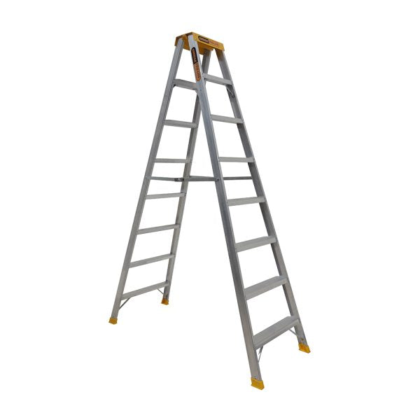 Gorilla SM008-PRO Double sided A-frame ladder 8 Step (2.35m) Pro-Lite Aluminium 150kg Industrial