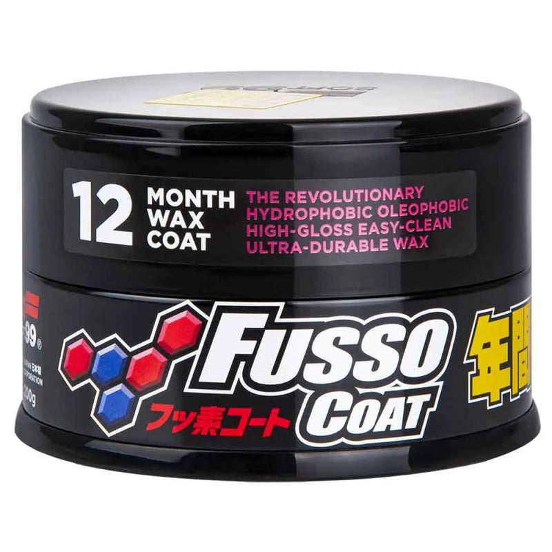SOFT99 Fusso Coat 12 Months Synthetic Wax 200g-For Dark Color Vehicles