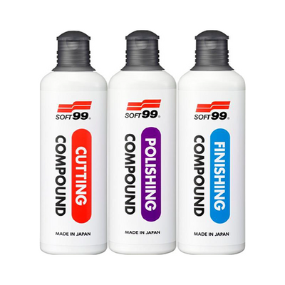 SOFT99 Machine Grande Compound Trio Kit-Cutting,Polishing, Finishing