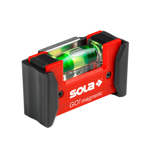 SOLA Go! Magnetic Compact Spirit Level with Belt Clip