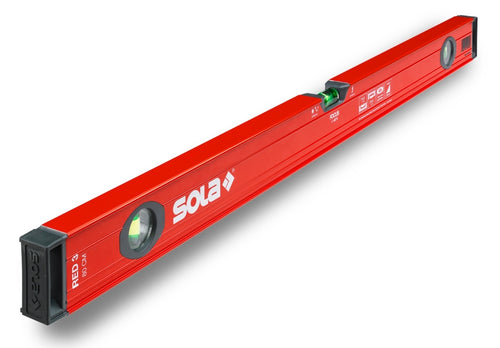 SOLA Premium Red 3 Spirit Level-180cm/1800mm RED3180