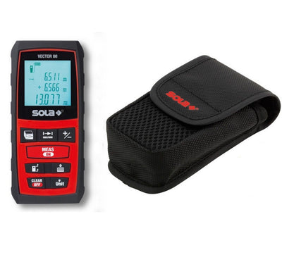 SOLA Premium Vector 80 Laser Distance Measurer-80m VECTOR80-Replaced by Metron 60