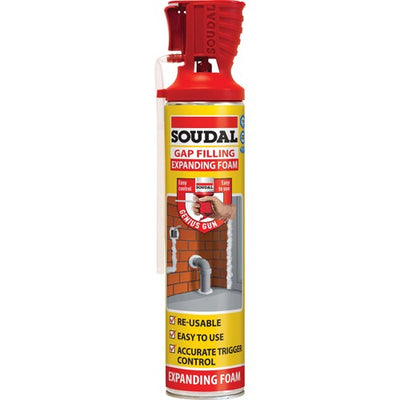 SOUDAL Genius Gun Polyurethane Gap Filling Expanding Foam-Jumbo 750ml 130373