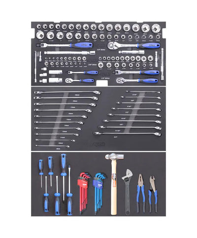 SP Tools SP50027 133pc Metric SAE Tool Kit