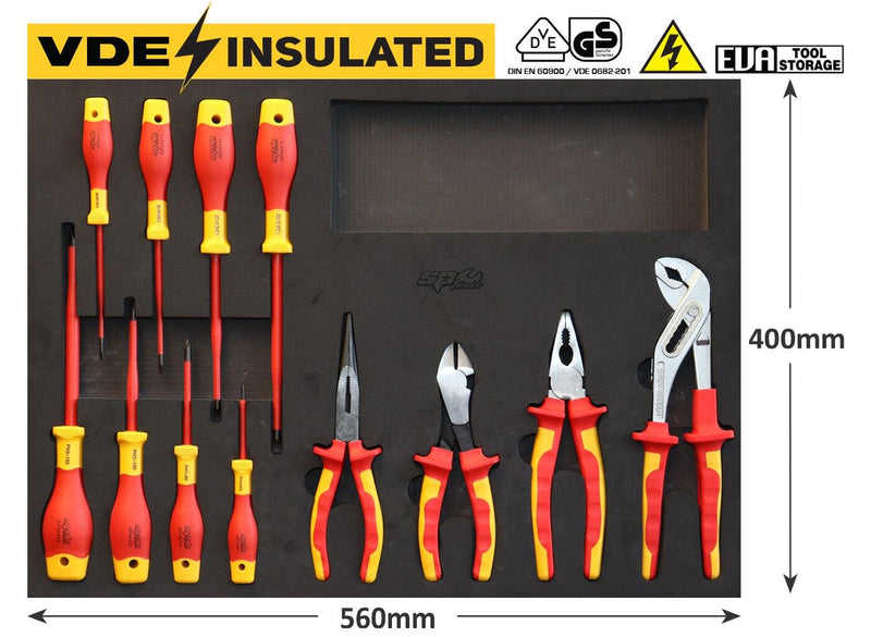 SP Tools SP55900 32pc VDE Insulated Metric EVA Tool Kit