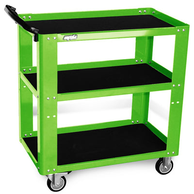 SP TOOLS 3 Shelf Professional Service Trolley - GREEN SP40019G-BFD