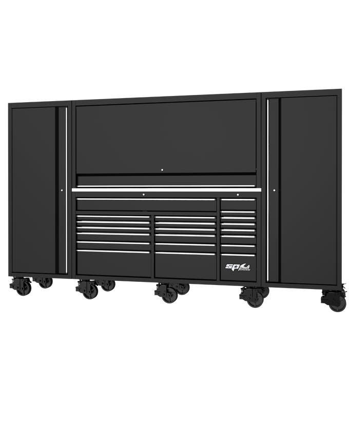 SP Tools SP44890 128in USA Sumo Complete Workstation Black Chrome