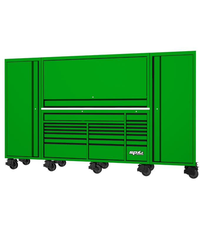 SP Tools SP44890G 128in USA Sumo Complete Workstation Green Black
