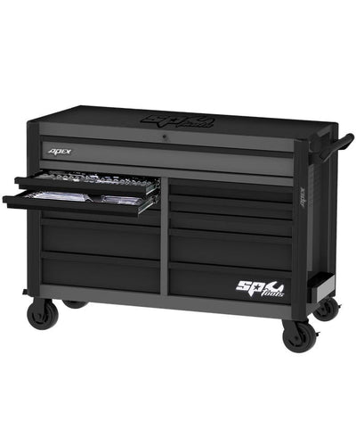 SP Tools SP53110GY 345pc 58in Apex Roll Cab Tool Kit Grey Black