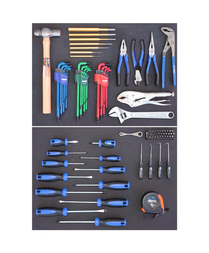 SP Tools SP55102D 89pc Tools Only Mechanic Tool Kit