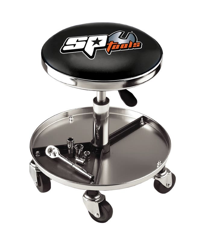 SP Tools SPR-55 Pneumatic Stool with Storage