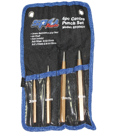 CENTRE PUNCH SET - 4PC