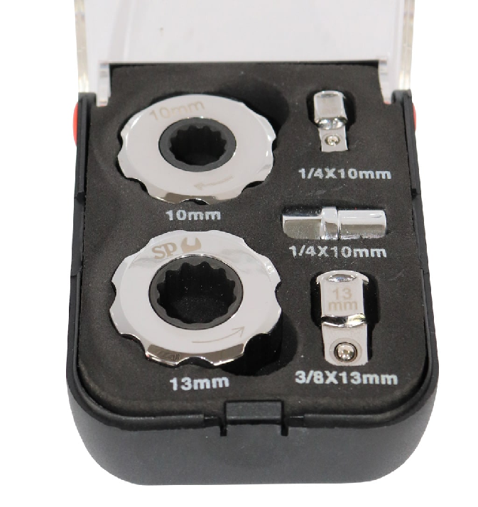 SP TOOL - FINGER TIP RATCHET/SOCKET SET - EXTREME COMPACT - LOW PROFILE