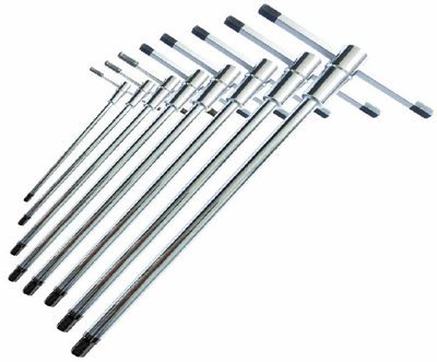 SP TOOL - Slide T Handle Hex Key Set 8 Piece Metric