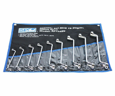Double Ring Spanner Set 9 Piece Metric