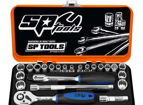 1/4"DR SOCKET SET - METRIC/SAE - 23PC