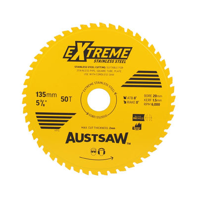 AUSTSAW Extreme Stainless Steel Blade 135mm x 20 x 50T