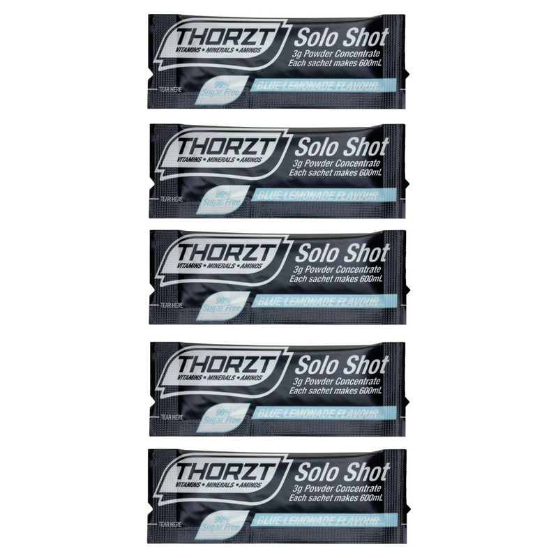 Thorzt Sugar Free Solo Shot - 50 x 3gm Sachets - Blue Lemonade SSSFBL