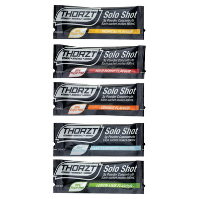 Thorzt Sugar Free Solo Shot - 50 x 3gm Sachets - Mixed Flavours SSSFMIX