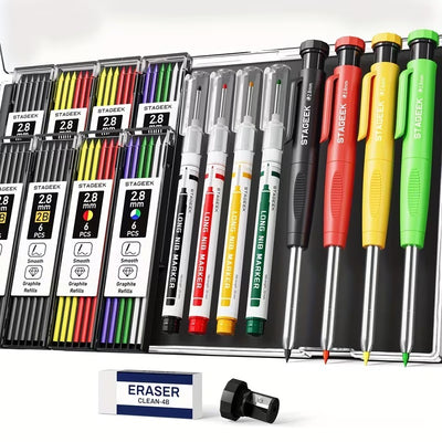 INDUSTRIAL XS Stageek Pencil & Marker with Refills Combo Set-56pce Jumbo Kit- BFD