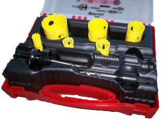 STARRETT 8pce Electricians Hole Saw Set ks100