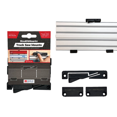 StealthMounts Track Saw Rail Mount Black 2 Pack OM-TRM-BLK-2