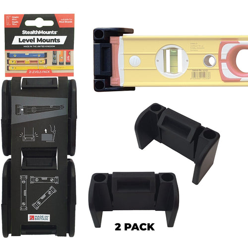 StealthMounts universal level mounts black 2 pack