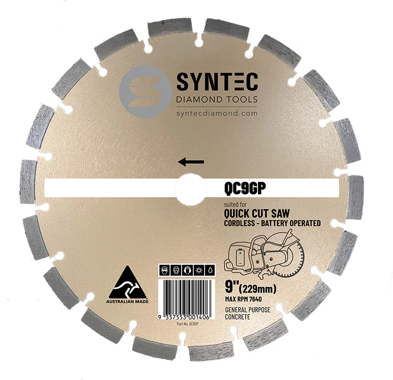 SYNTEC Segmented Diamond Blade For Cordless Quick Cut Demo Saws-9