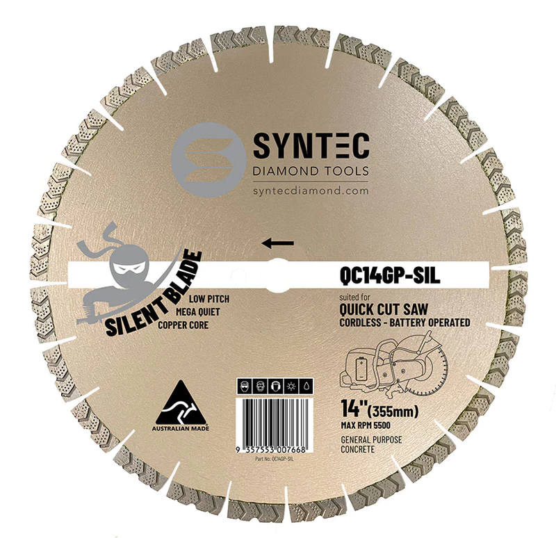 SYNTEC Segmented Silent Diamond Blade For Cordless Quick Cut Demo Saws-14