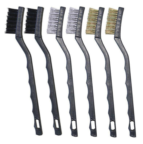 888 TOOLS Nylon Brass Steel Brush Set  6pce T830807