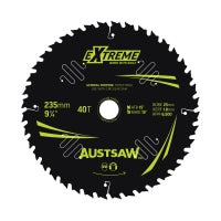 AUSTSAW Extreme Pro Shield TCT Saw Blade-235mm 40T Thin Kerf