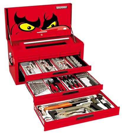 Teng Tools TC8152SV 152pce Tool Kit In 6 Drawer Top Chest