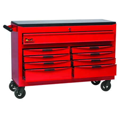 Teng Tools TCM541RED Industrial Tool Kit With Insert Trays In Widebody 53" Roller Cabinet-541pce-BD