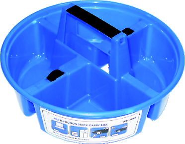 T&E Tools Stackable Tool Carry Box Tub- 280mm Diameter