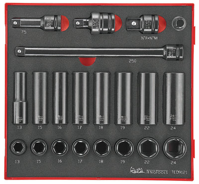 Teng Tools TED9121 21 PIECE 1/2