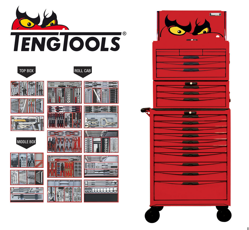 Teng Tools TCMM1001N 1001pce Super Mega Master Tool Kit-BD